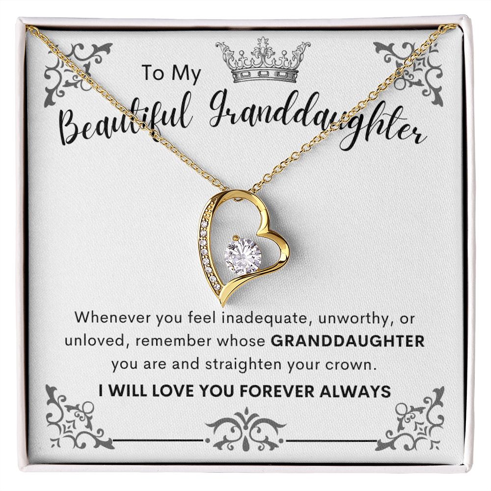 To My Beautiful Granddaughter | Forever Love Necklace