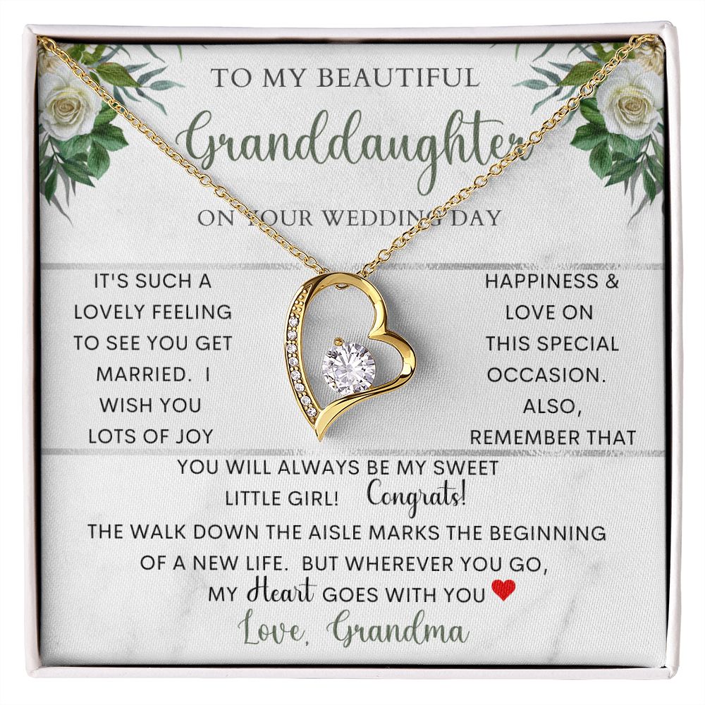 To My Beautiful Granddaughter | Forever Love Necklace