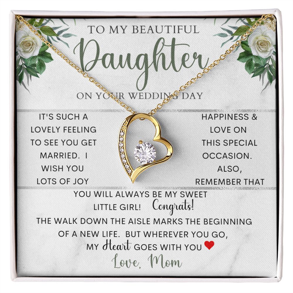 To My Beautiful Daughter | Forever Love Necklace