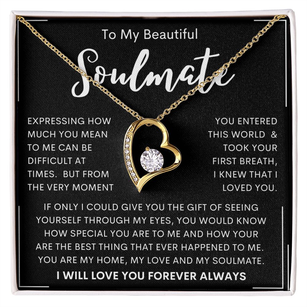 To My Beautiful Soulmate | Forever Love Necklace