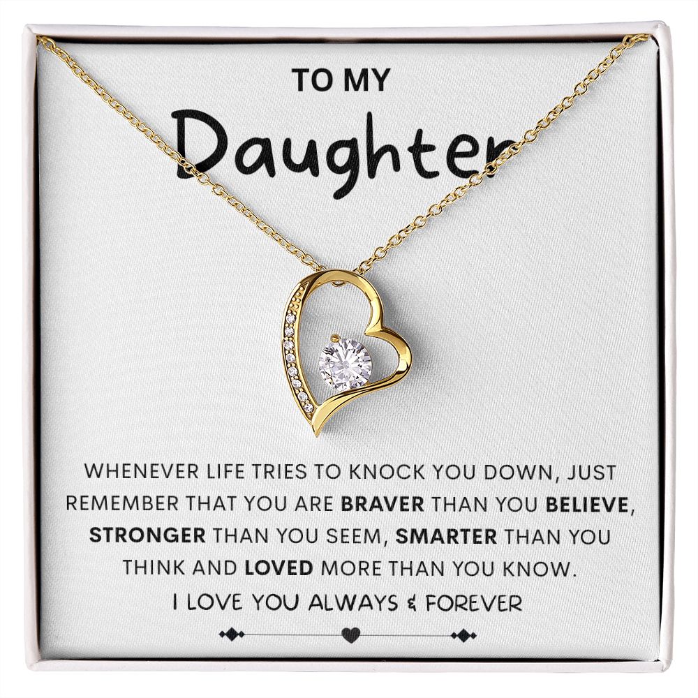 TO MY DAUGHTER | Gift For Daughter, Birthday Gift, Gift For Her, Daughter Necklace