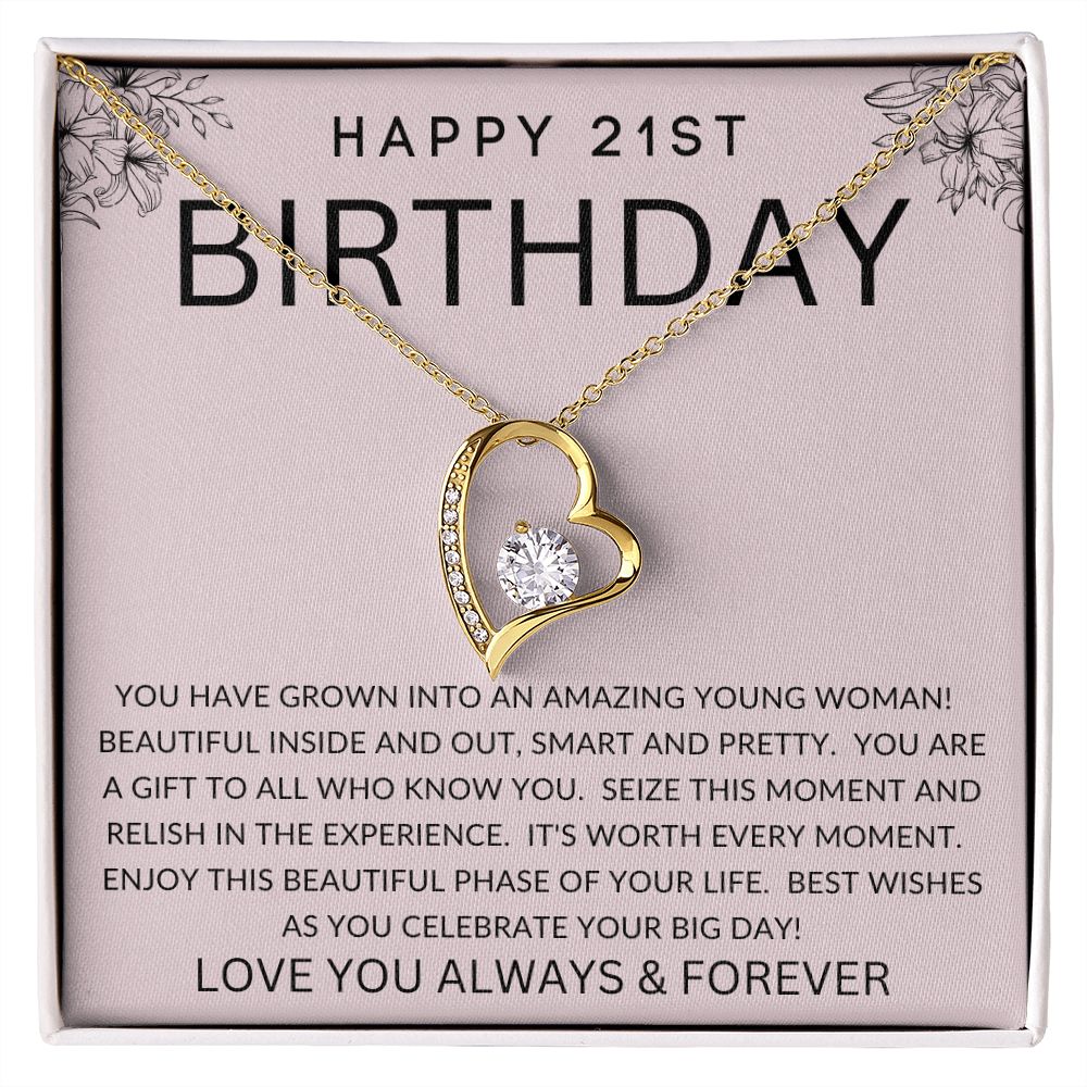 Happy 21st Birthday | Forever Love Necklace