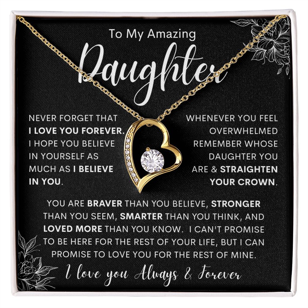 To My Amazing Daughter | Forever Love Necklace