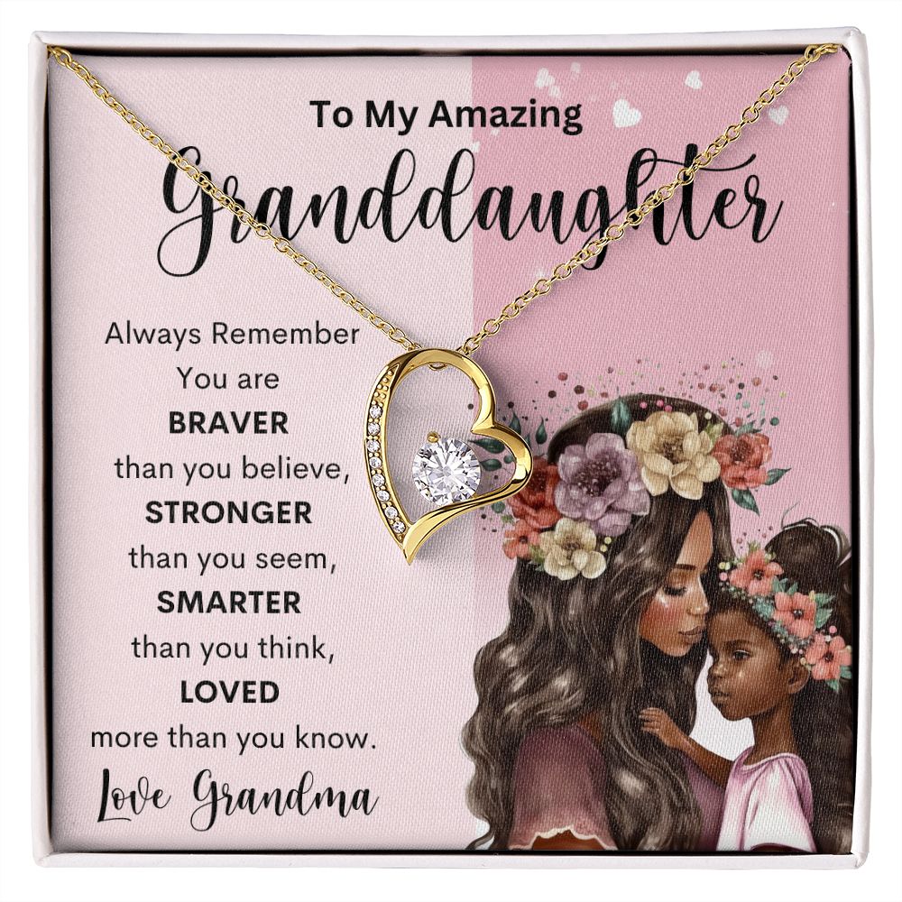 To My Amazing Granddaughter | Forever Love Necklace