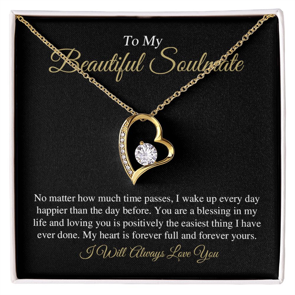 My Beautiful Soulmate | To My Soulmate, Gift for soulmate, Anniversary gift, Girlfriend necklace, Gift for wife, Birthday gift