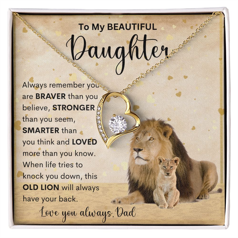 To My Beautiful Daughter | Forever Love Necklace
