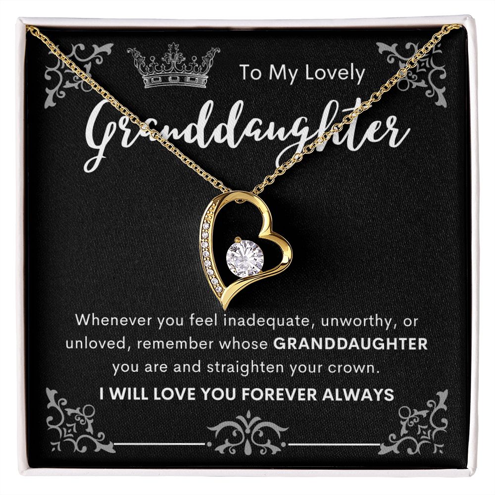 To My Lovely Granddaughter | Forever Love Necklace