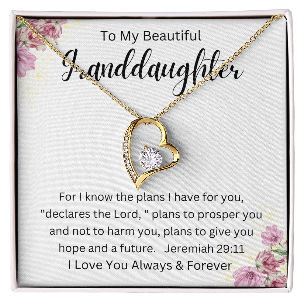 To My Beautiful Granddaughter | Forever Love Necklace
