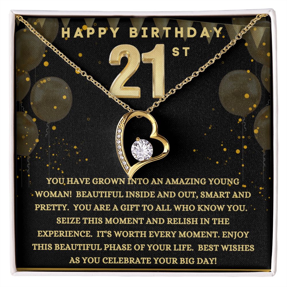 Happy 21st Birthday | Forever Love Necklace