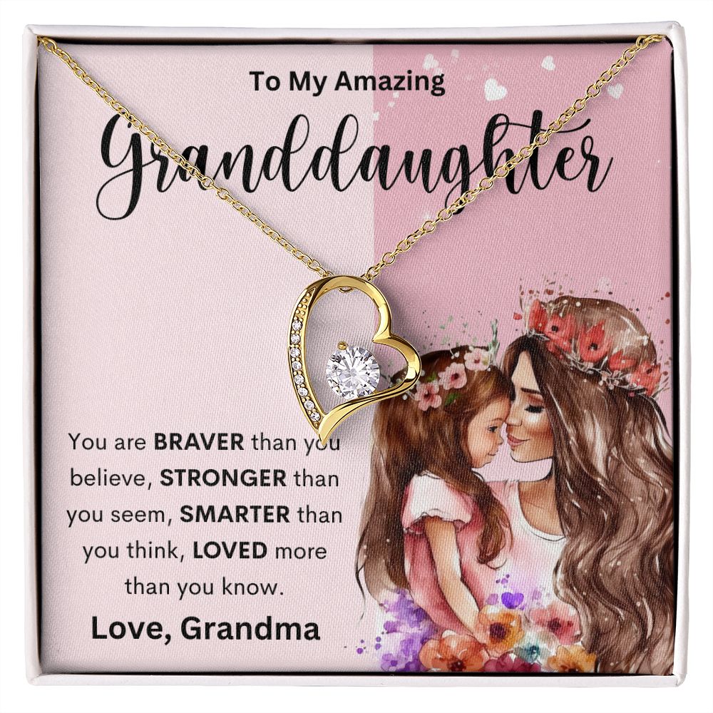 To My Amazing Granddaughter | Forever Love Necklace