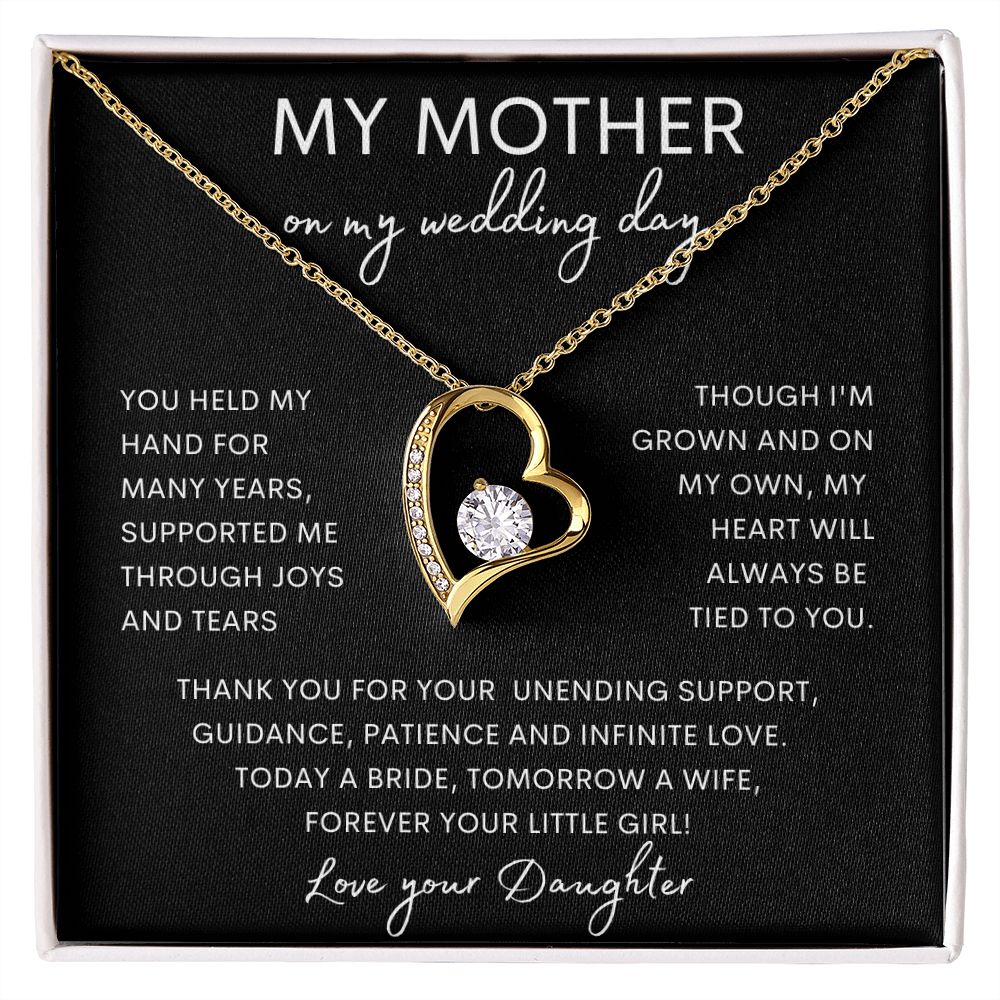 MY MOTHER | Forever Love Necklace | Mom Birthday Gift, Gift From Daughter, Mother Daughter Gift, Necklace For Mom, Mom Gift From Son