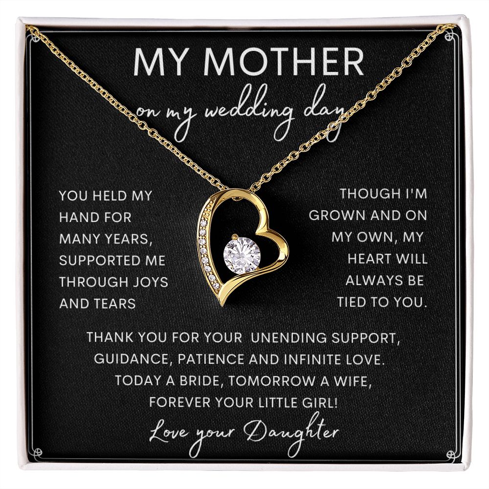 MY MOTHER | Forever Love Necklace | To Mom From Daughter, Daughter To Mom Gift, Mom Gift Idea, Wife Birthday Gift