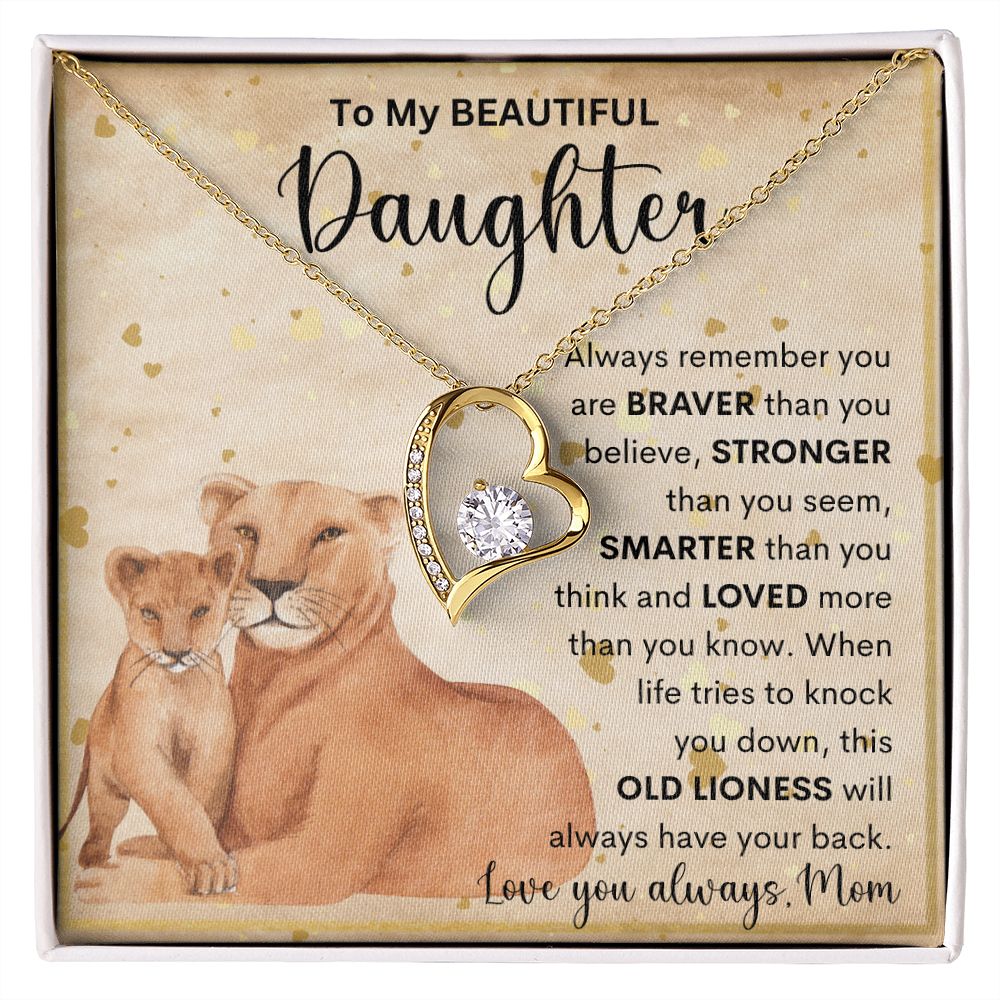 To My Beautiful Daughter | Forever Love Necklace