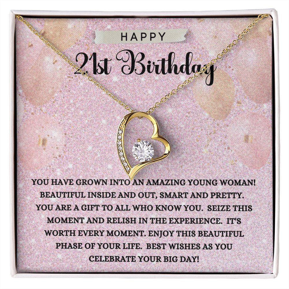 Happy 21st Birthday | Forever Love Necklace