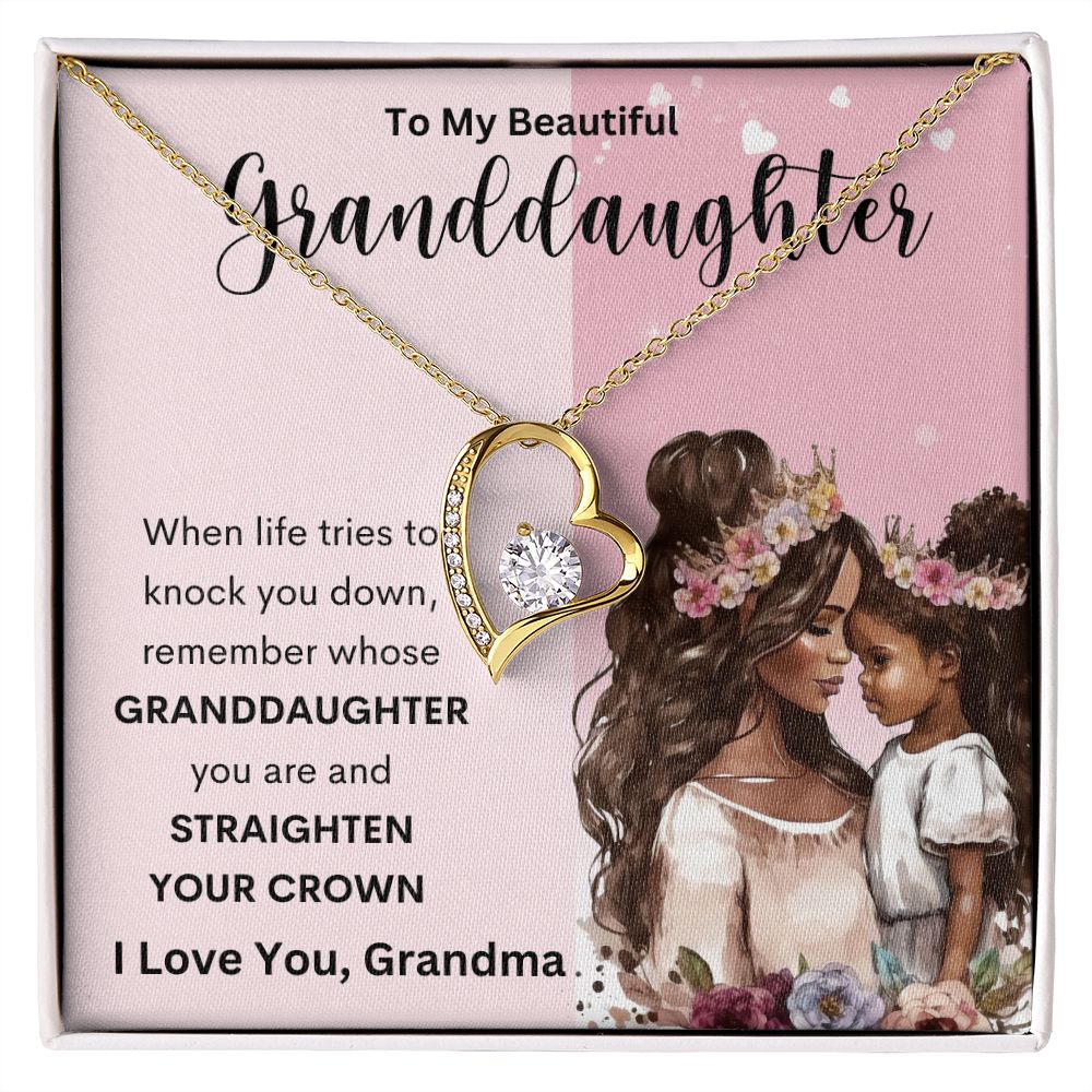 To My Beautiful Granddaughter | Forever Love Necklace