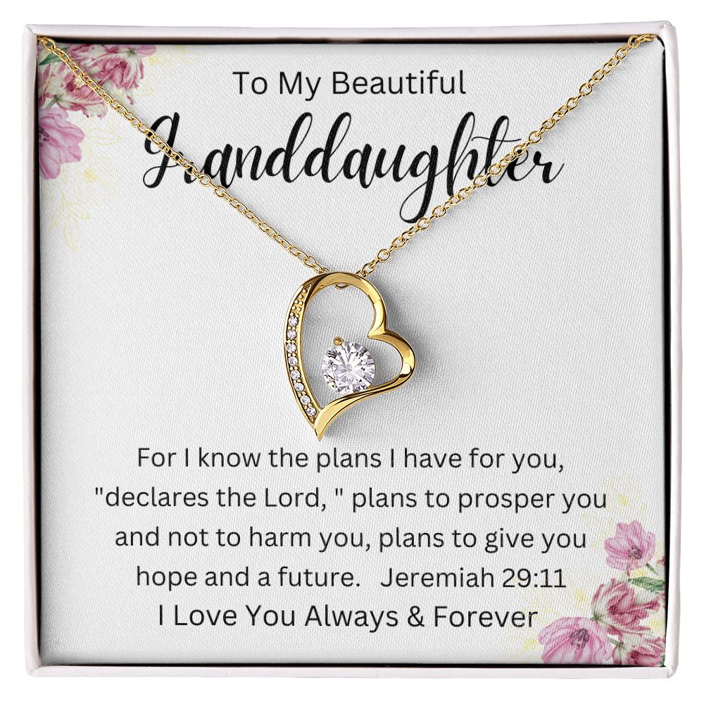 To My Beautiful Granddaughter | Forever Love Necklace
