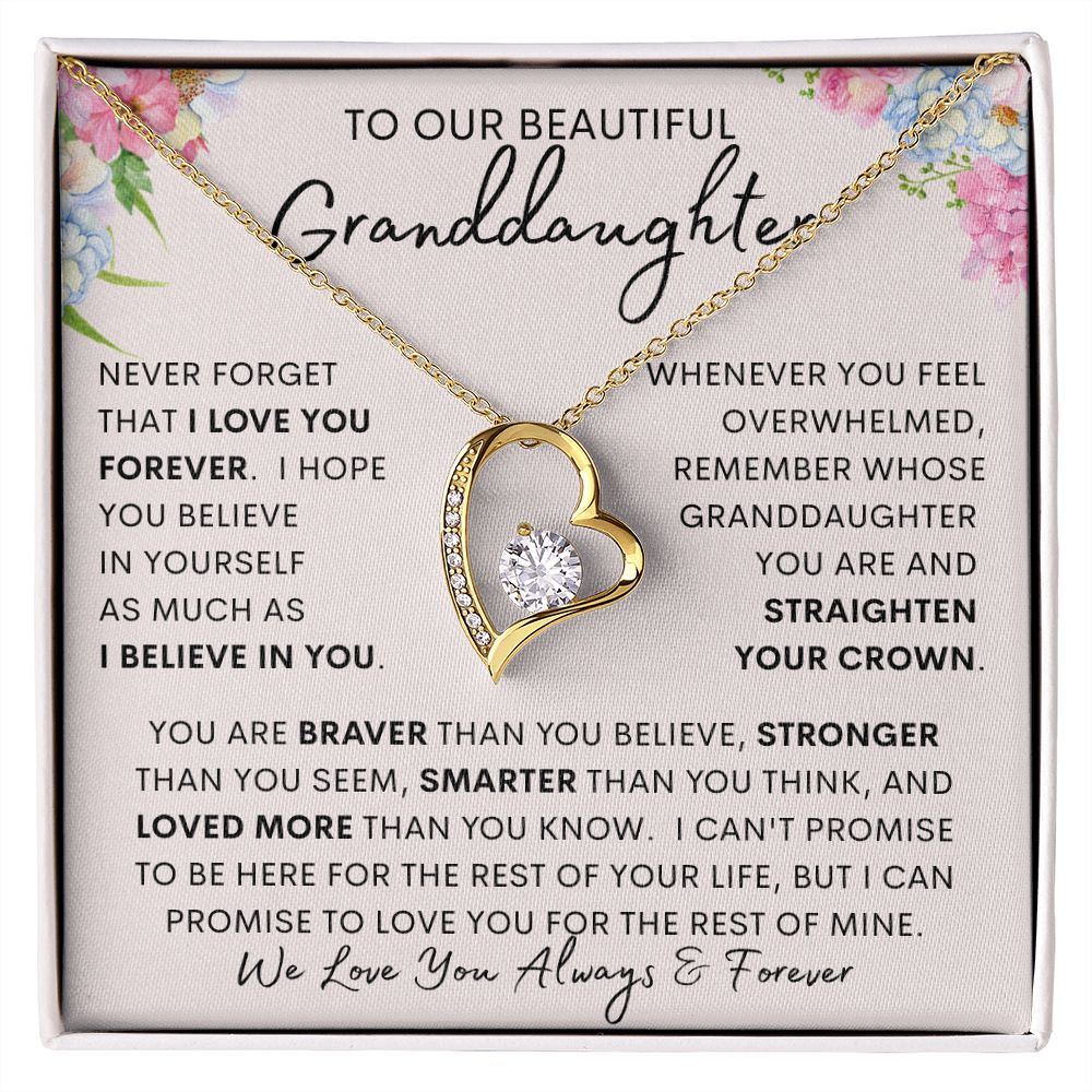 TO OUR BEAUTIFUL GRANDDAUGHTER | Granddaughter gift, To my granddaughter, Birthday gift, Gift from grandma, Gift from grandpa