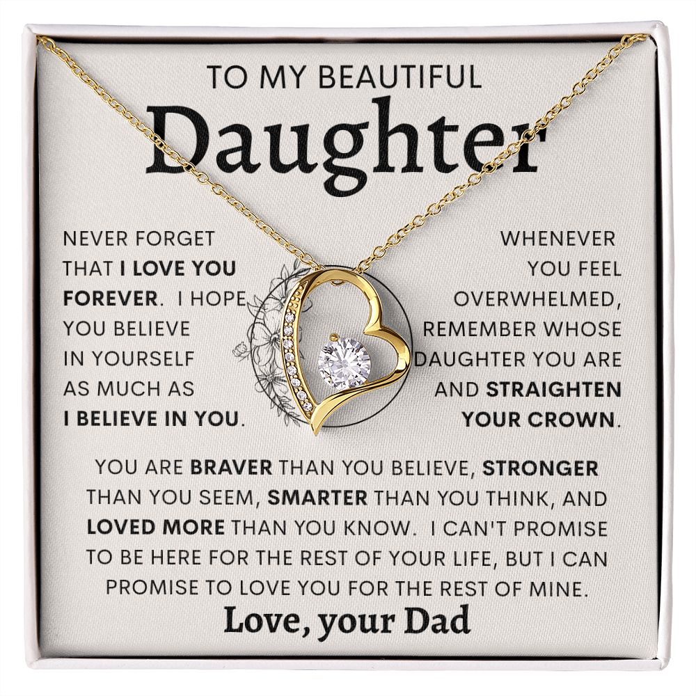 TO MY BEAUTIFUL DAUGHTER | Gift For Daughter, Birthday Gift, To My Daughter Gift, Daughter Birthday