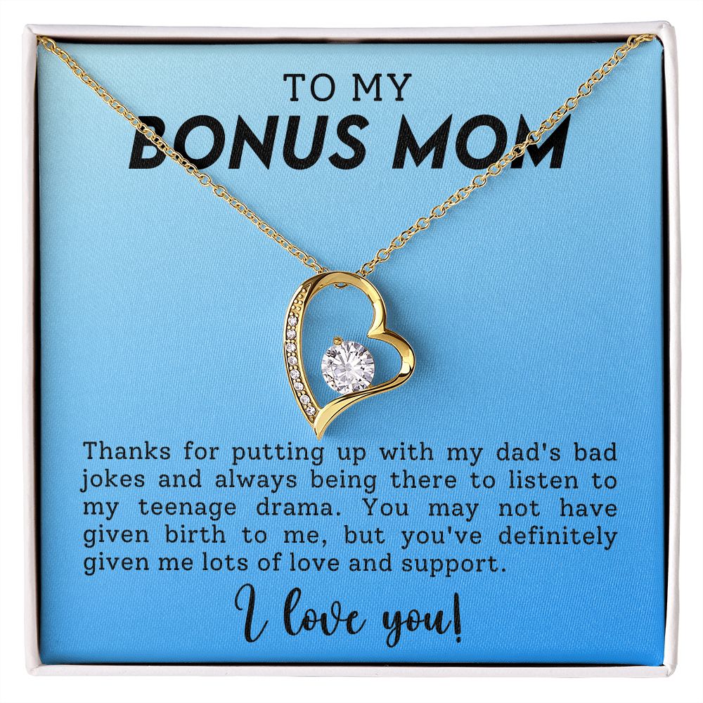 To My Bonus Mom | Forever Love Necklace