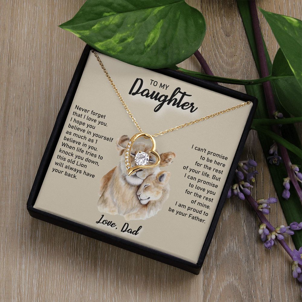 TO MY DAUGHTER LION | Daughter Birthday, Gift From Dad, Dad To Daughter Gift, Daughter Father Gift