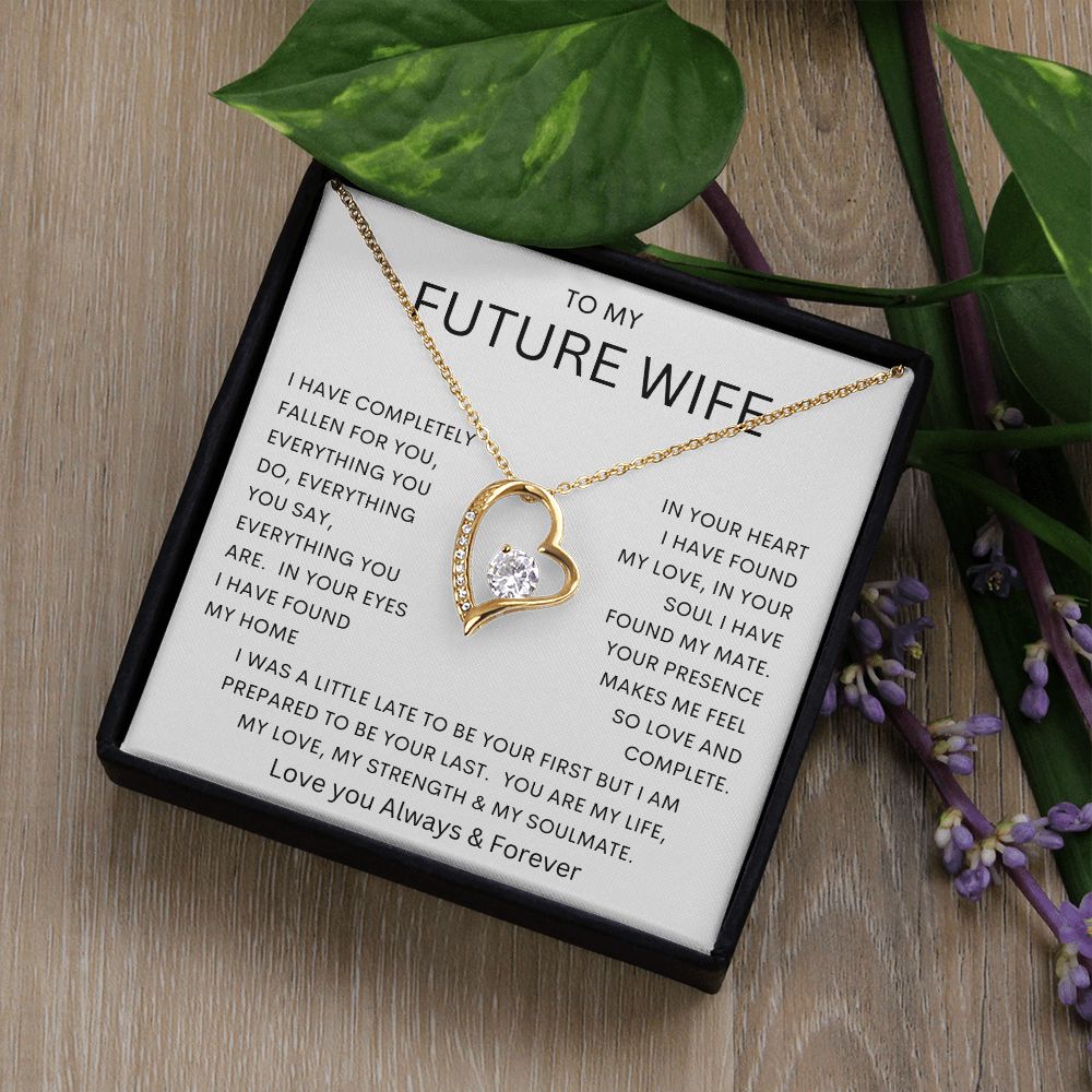 TO MY FUTURE WIFE | Forever Love Necklace |  Soulmate gift, Anniversary gift, Gift for soulmate Wife necklace to my soulmate