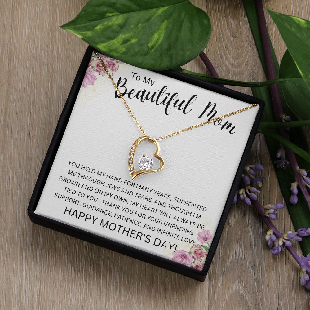 To My Beautiful Mom | Forever Love Necklace