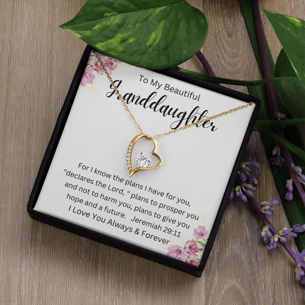 To My Beautiful Granddaughter | Forever Love Necklace