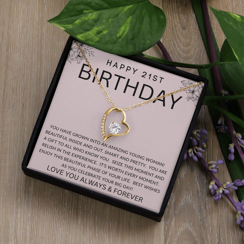 Happy 21st Birthday | Forever Love Necklace
