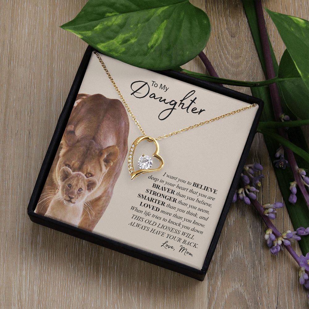 TO MY DAUGHTER | Forever Love Necklace | Gift For Daughter, Daughter Necklace, Birthday Gift, To My Daughter Gift  Daughter Birthday