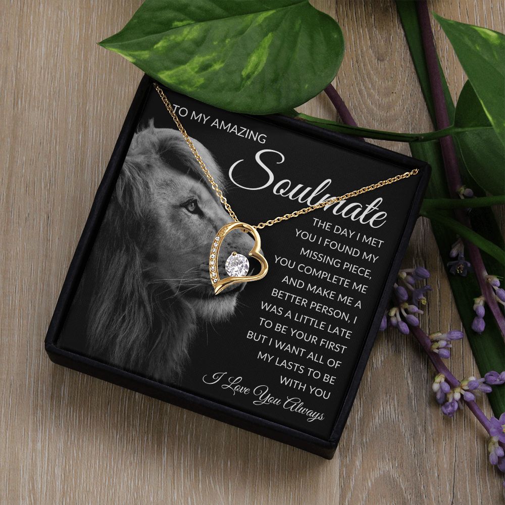 TO MY AMAZIN SOULMATE | To My Soulmate, Gift for soulmate, Anniversary gift, Girlfriend necklace, Gift for wife, Birthday gift