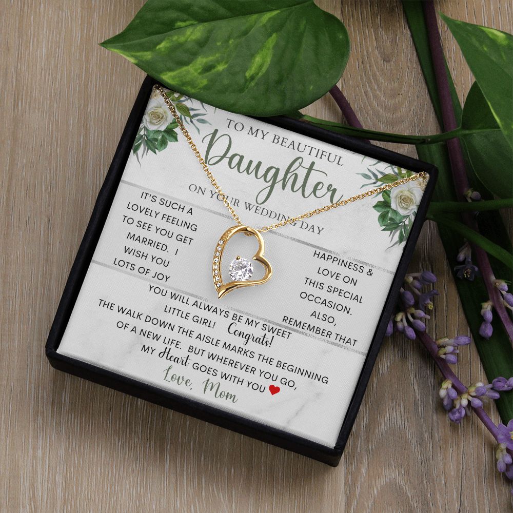 To My Beautiful Daughter | Forever Love Necklace