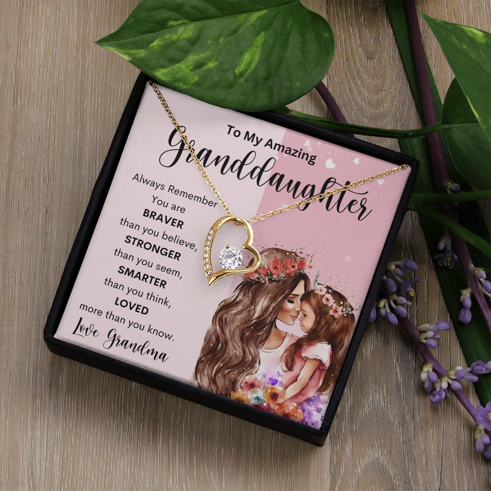 To My Amazing Granddaughter | Forever Love Necklace