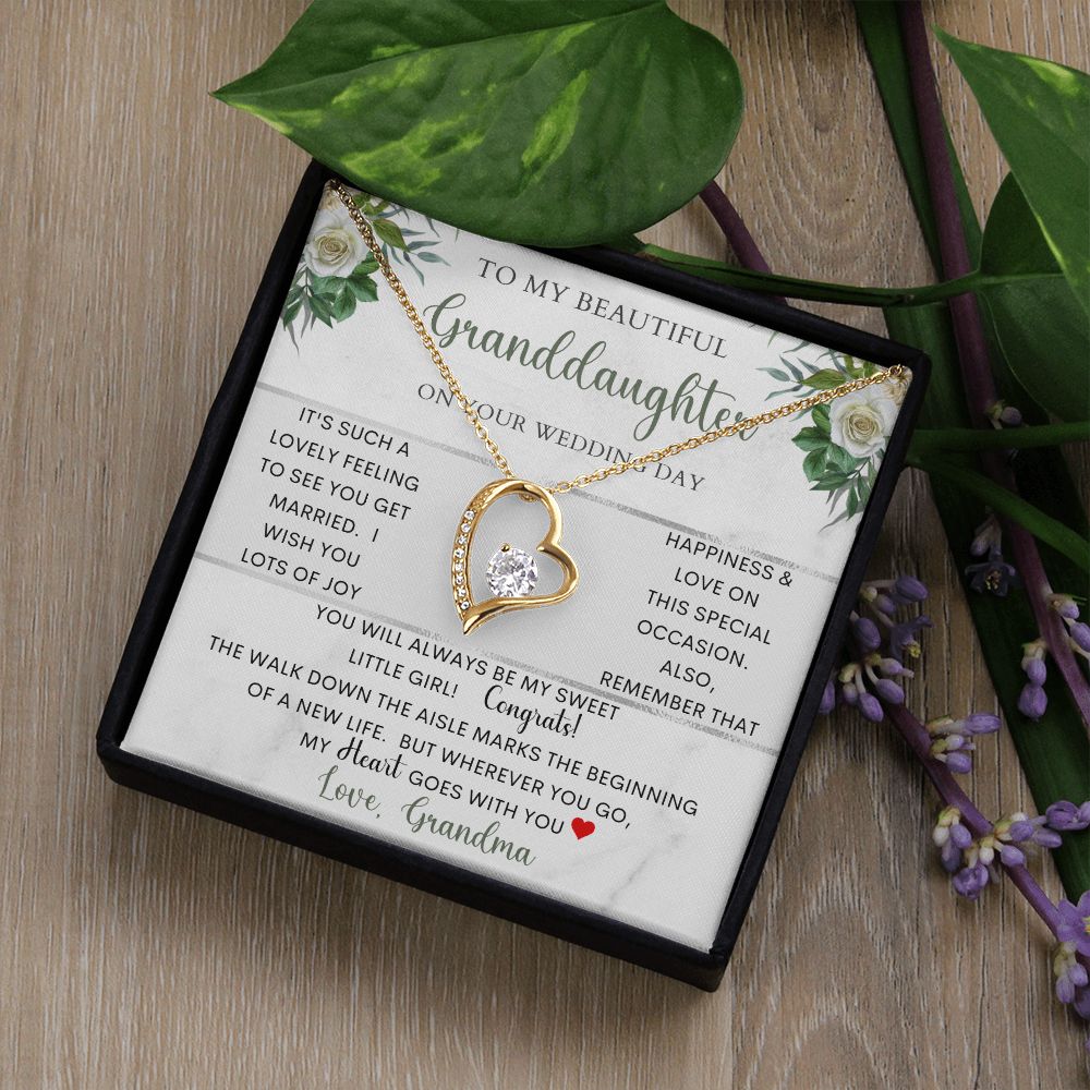 To My Beautiful Granddaughter | Forever Love Necklace