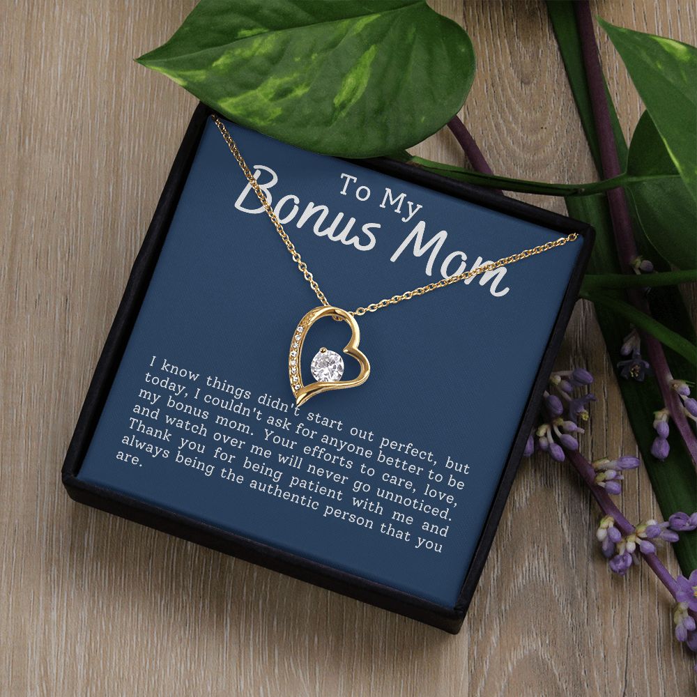 To My Bonus Mom | Forever Love Necklace