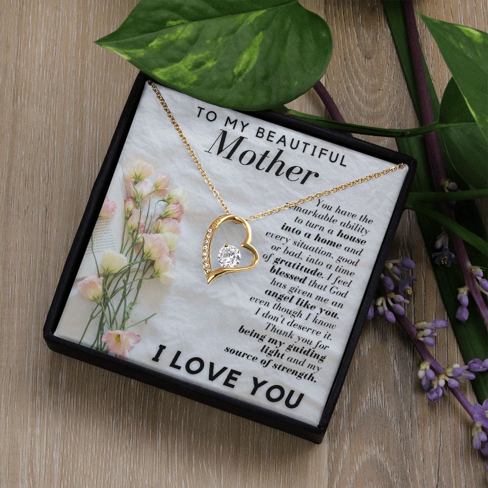 To My Beautiful Mother | Forever Love Necklace