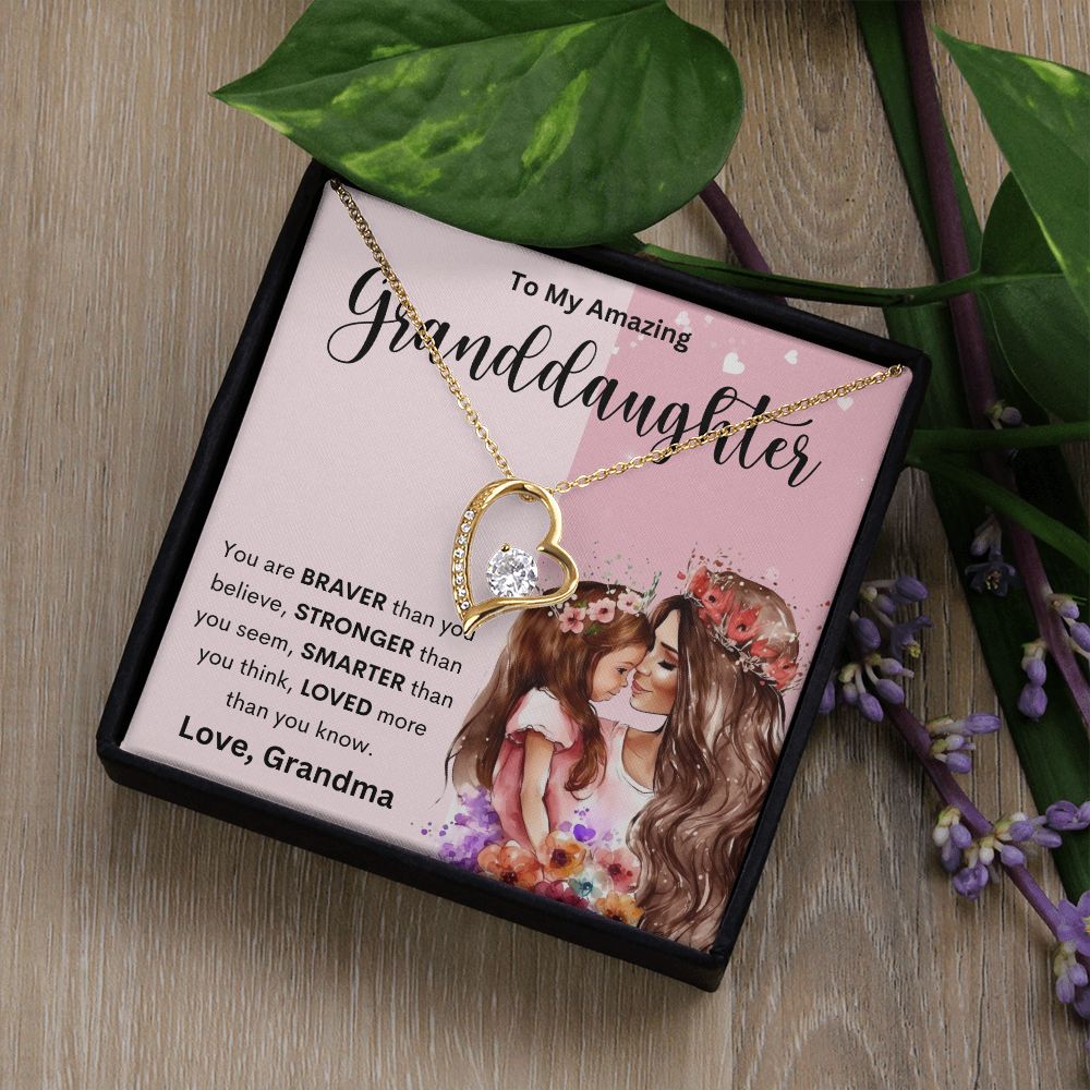 To My Amazing Granddaughter | Forever Love Necklace