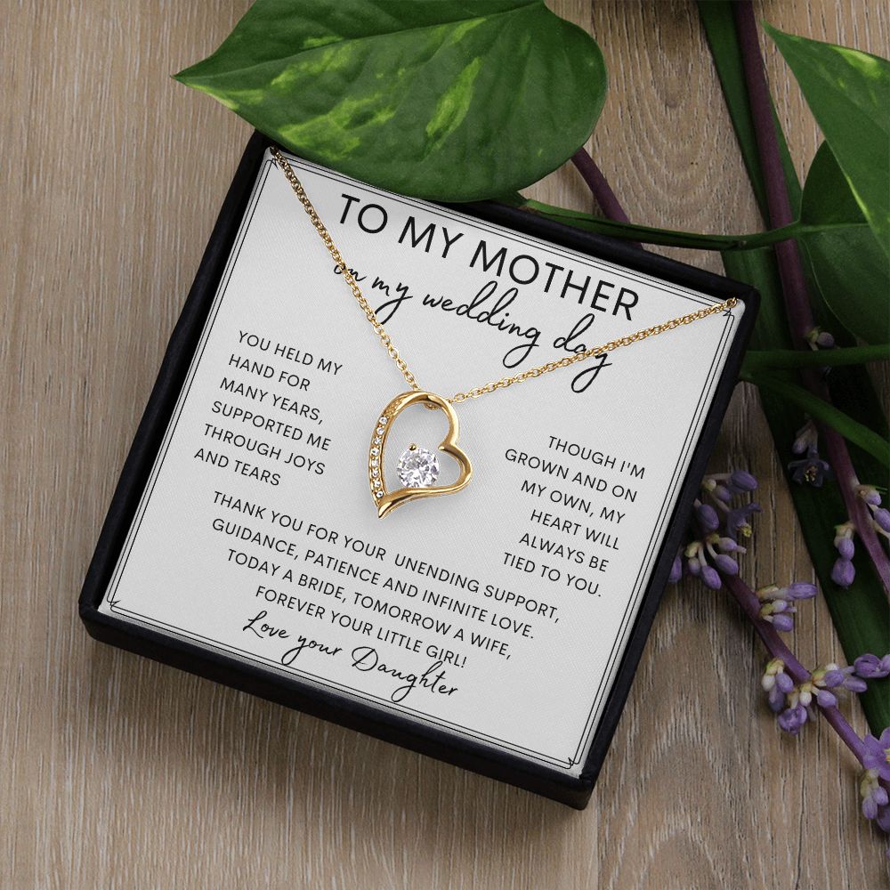 TO MY MOTHER | Forever Love Necklace | Gift from Daughter, Mother Daughter Gift, Gift For Her