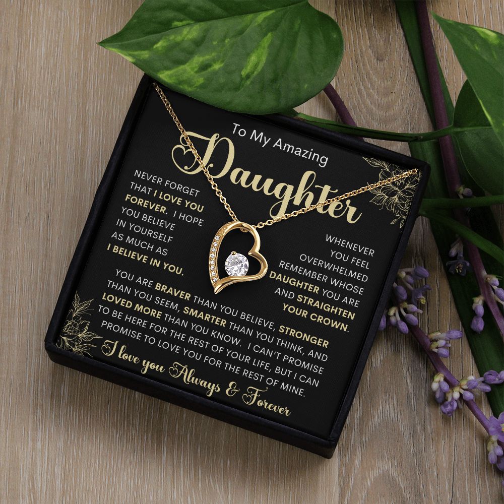 To My Amazing Daughter | Forever Love Necklace