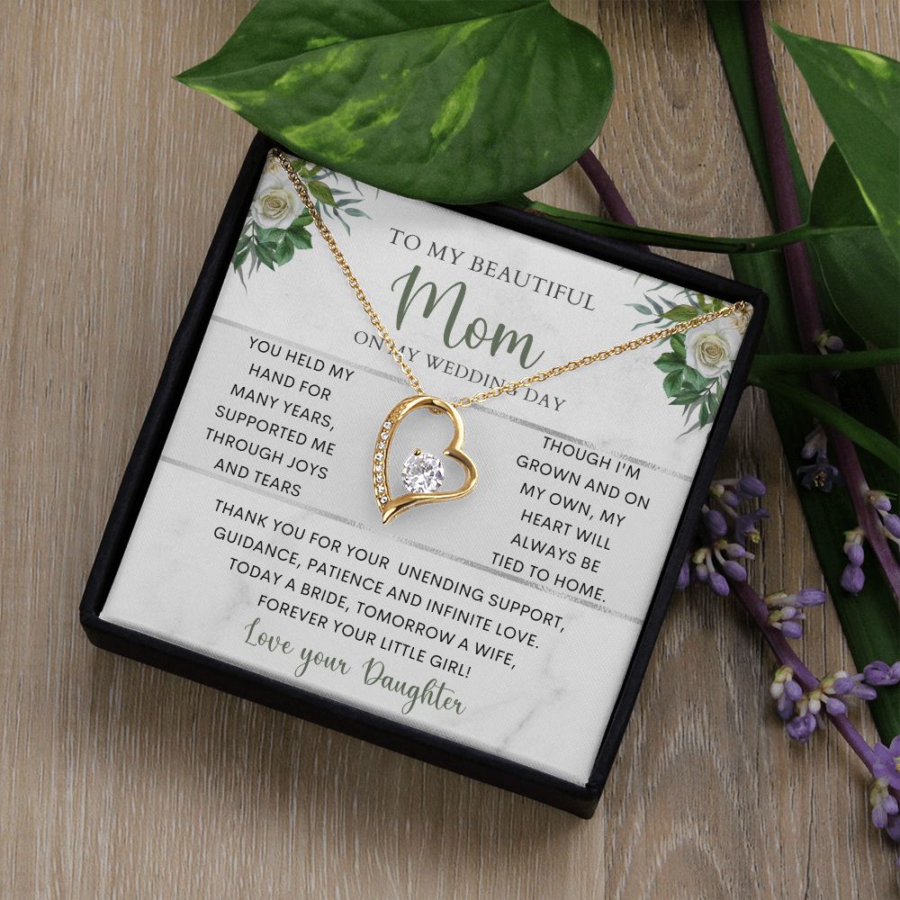 To My Beautiful Mom | Forever Love Necklace