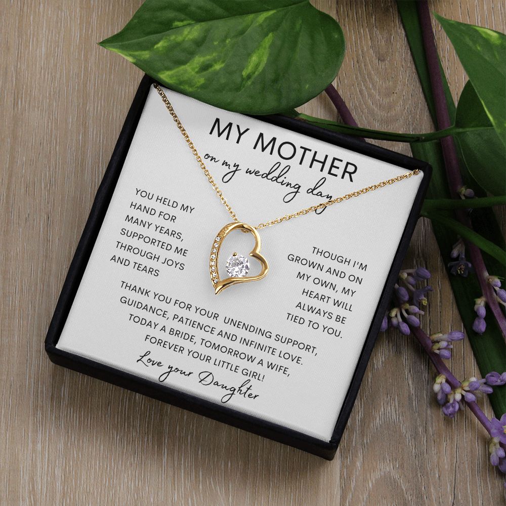MY MOTHER | Forever Love Necklace | Mom Birthday Gift, Gift From Daughter, Mother Daughter Gift, Necklace For Mom