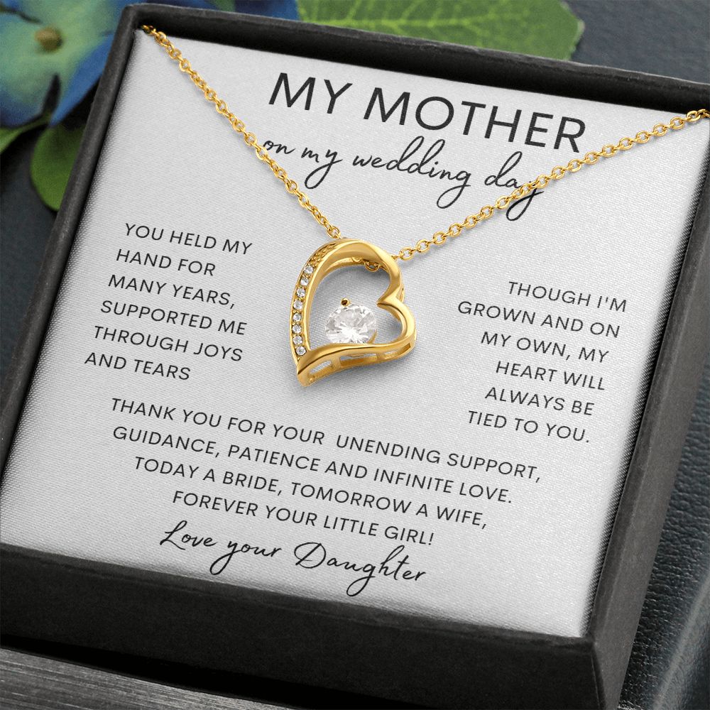 MY MOTHER | Forever Love Necklace | Mom Birthday Gift, Gift From Daughter, Mother Daughter Gift, Necklace For Mom