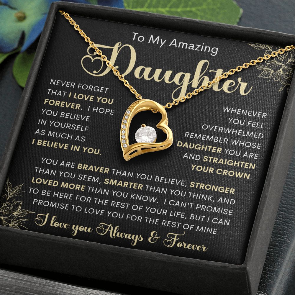 To My Amazing Daughter | Forever Love Necklace