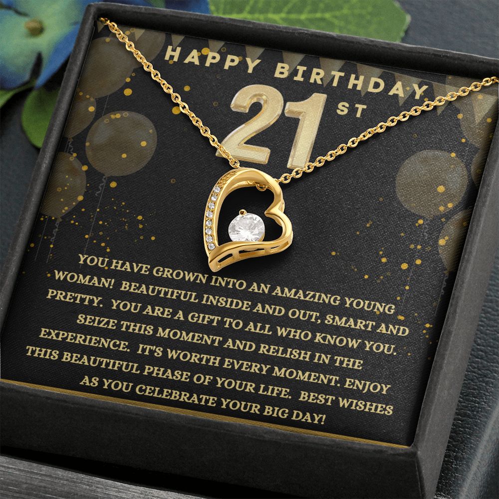 Happy 21st Birthday | Forever Love Necklace