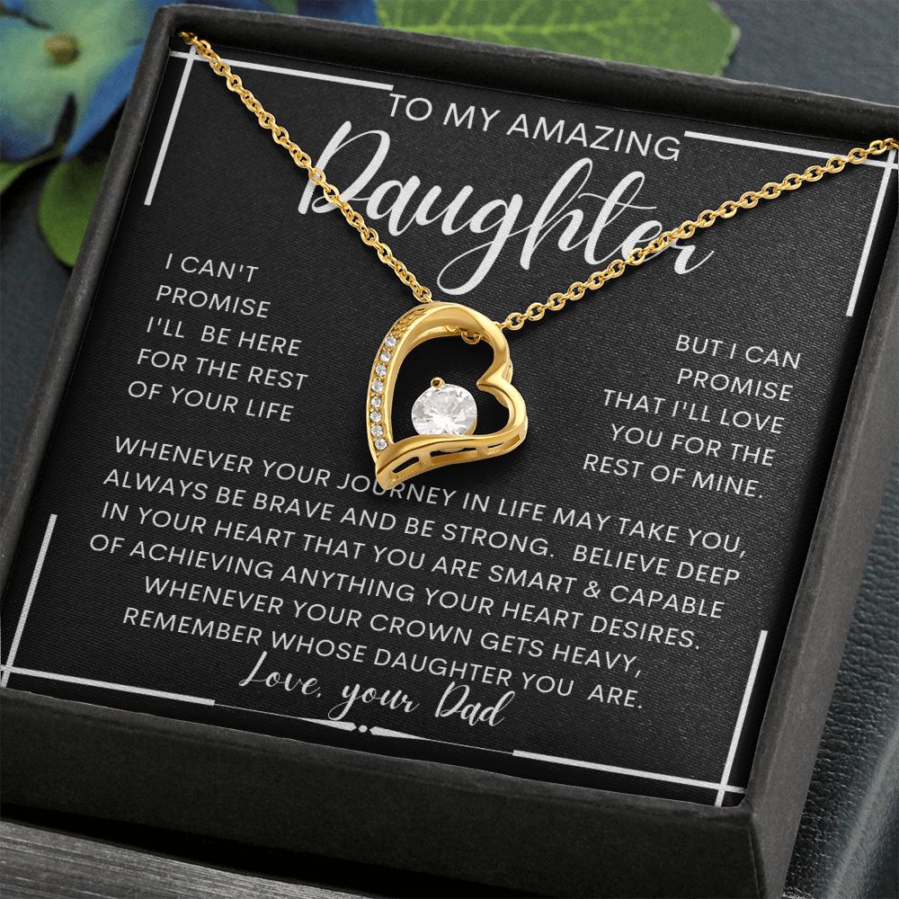 To My Amazing Daughter From Dad | Gift For Daughter, Daughter Necklace, Birthday Gift, To My Daughter Gift