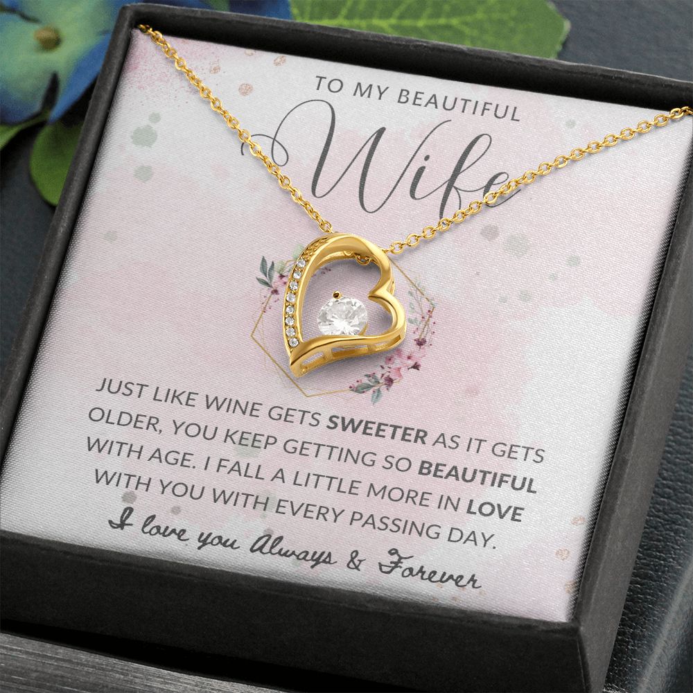To My Beautiful Wife | Forever Love Necklace | So Beautiful