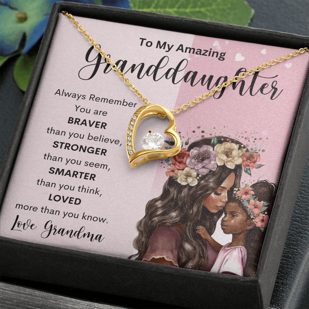 To My Amazing Granddaughter | Forever Love Necklace
