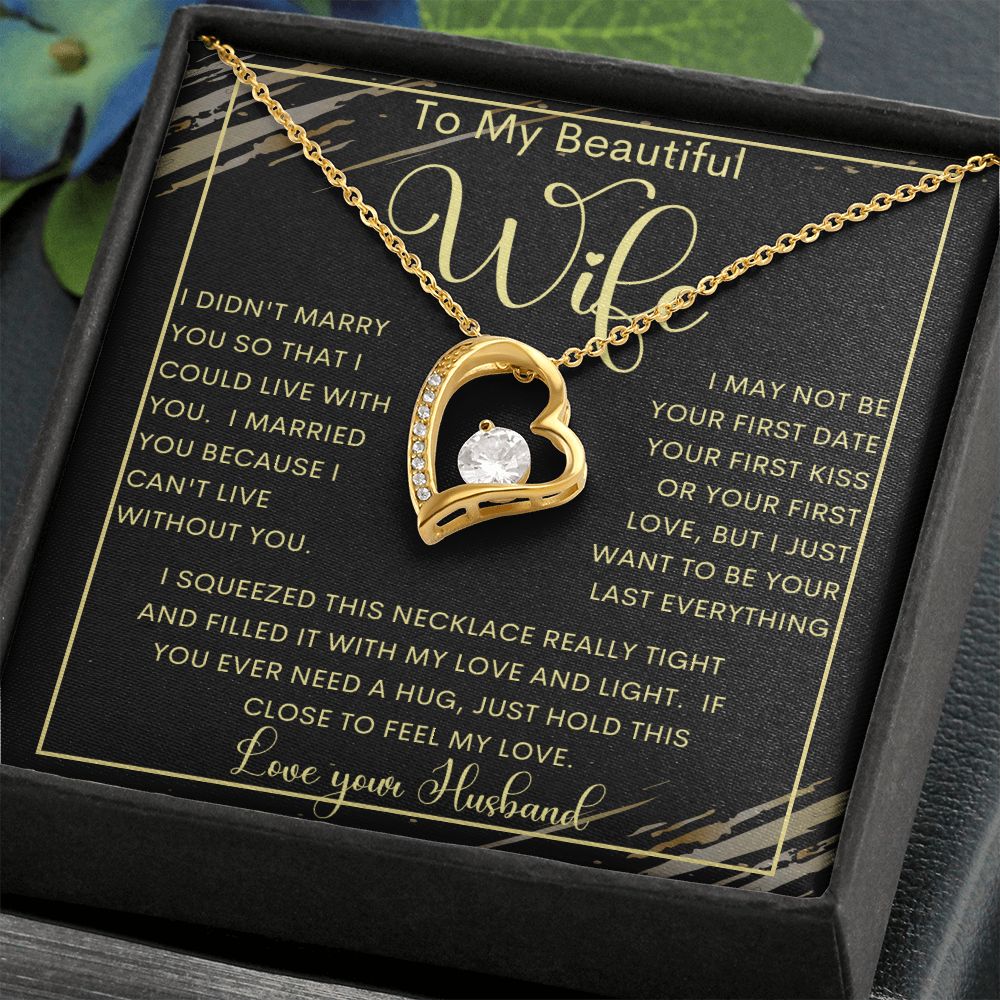 To My Beautiful Wife | Forever Love Necklace