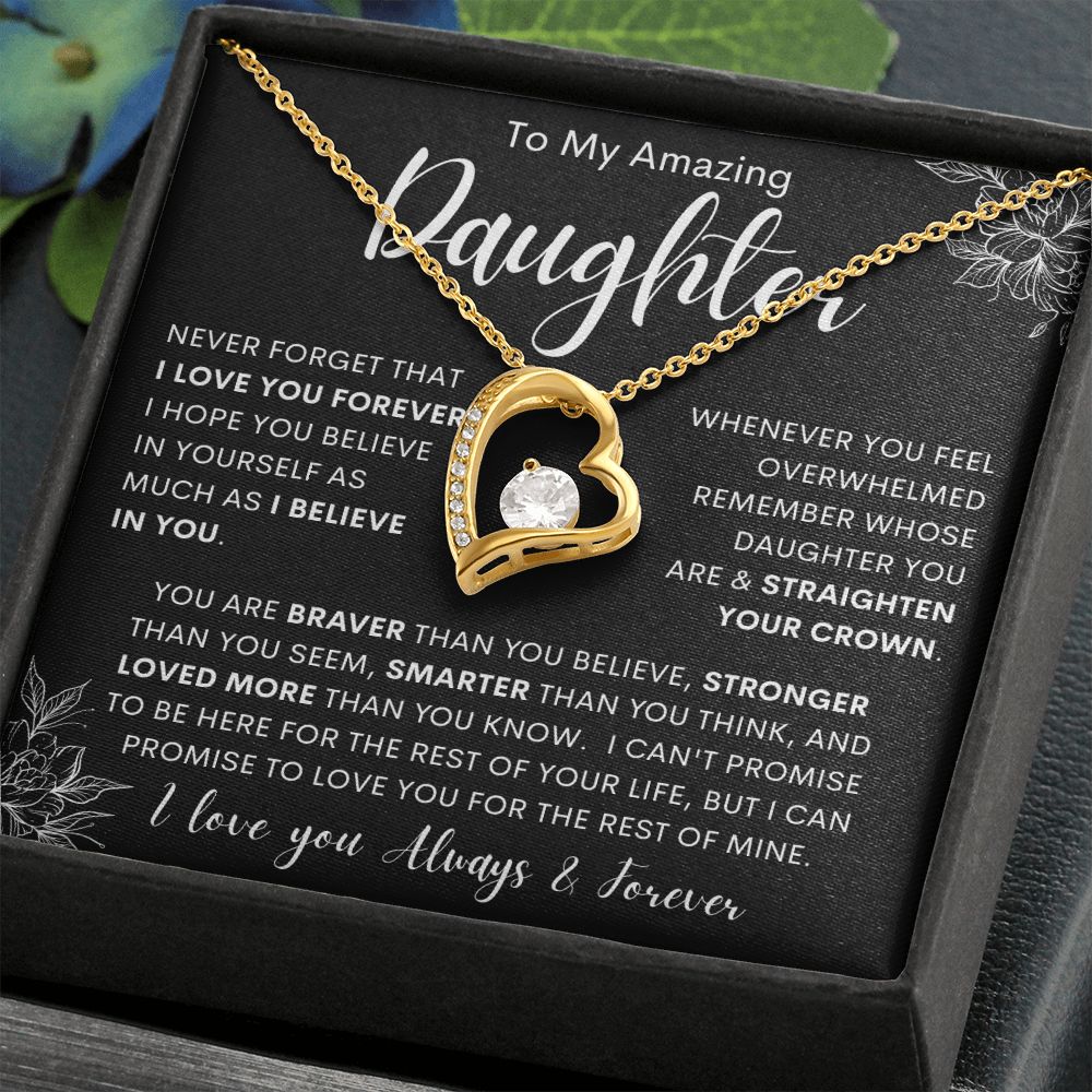 To My Amazing Daughter | Forever Love Necklace