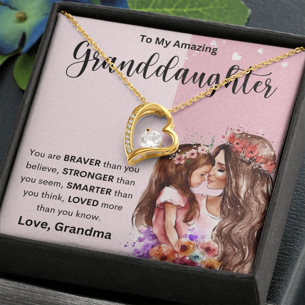 To My Amazing Granddaughter | Forever Love Necklace