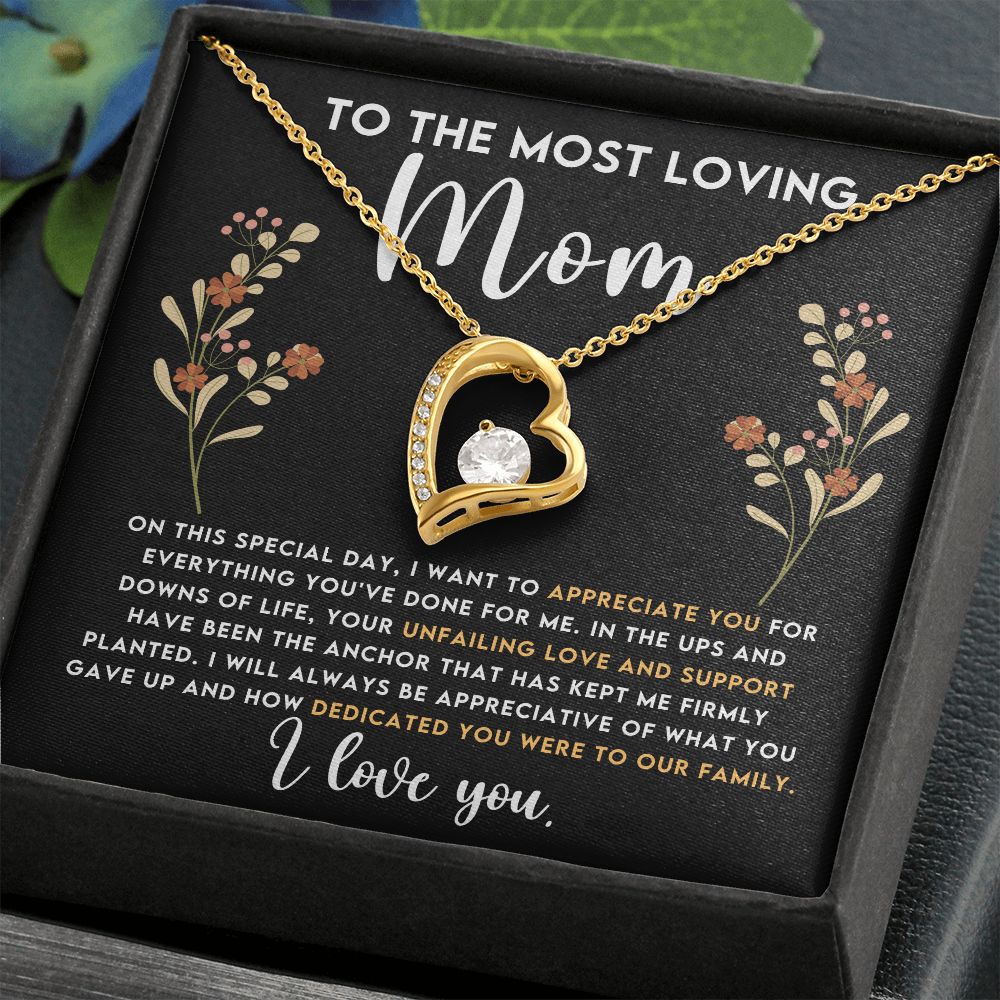 To the Most Loving Mom | Forever Love Necklace